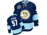 Reebok Pittsburgh Penguins #57 David Perron Authentic Navy Blue Third Vintage NHL Jersey