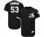 Chicago White Sox #53 Melky Cabrera Authentic Black Alternate Home Cool Base Baseball Jersey