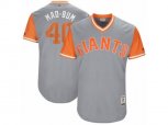 San Francisco Giants #40 Madison Bumgarner Mad-Bum Authentic Gray 2017 Players Weekend MLB Jersey