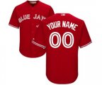 Toronto Blue Jays Customized Replica Scarlet Alternate Cool Base Baseball Jersey
