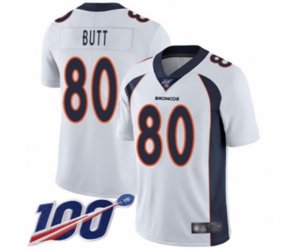 Denver Broncos #80 Jake Butt White Vapor Untouchable Limited Player 100th Season Football Jersey