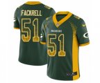 Green Bay Packers #51 Kyler Fackrell Limited Green Rush Drift Fashion NFL Jersey