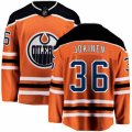 Edmonton Oilers #36 Jussi Jokinen Fanatics Branded Orange Home Breakaway NHL Jersey