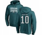 Philadelphia Eagles #10 DeSean Jackson Green Name & Number Logo Pullover Hoodie