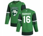 Florida Panthers #16 Aleksander Barkov 2020 St. Patrick's Day Stitched Hockey Jersey Green