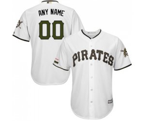 Pittsburgh Pirates Customized Replica White Alternate Cool Base Baseball Jersey