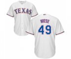 Texas Rangers #49 Jon Niese Replica White Home Cool Base MLB Jersey