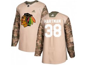 Chicago Blackhawks #38 Ryan Hartman Camo Authentic 2017 Veterans Day Stitched NHL Jersey