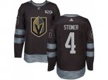Vegas Golden Knights #4 Clayton Stoner Black 1917-2017 100th Anniversary Stitched NHL Jersey