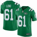 New York Jets #61 Spencer Long Limited Green Rush Vapor Untouchable NFL Jersey