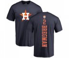 Houston Astros #2 Alex Bregman Navy Blue Backer T-Shirt
