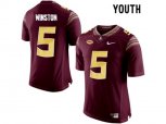 2016 Youth Florida State Seminoles Jameis Winston #5 College Football Limited Jersey - Red
