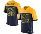 Green Bay Packers #52 Clay Matthews Elite Navy Blue Alternate Drift Fashion Football Jersey