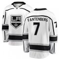 Los Angeles Kings #7 Oscar Fantenberg Authentic White Away Fanatics Branded Breakaway NHL Jersey
