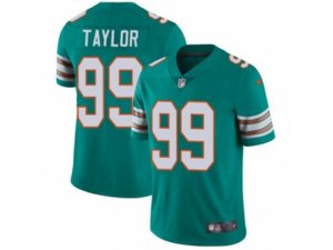 Miami Dolphins #99 Jason Taylor Vapor Untouchable Limited Aqua Green Alternate NFL Jersey