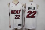 Miami Heat #22 Jimmy Butler White 75th Anniversary Diamond 2021 Stitched Jersey