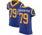 Los Angeles Rams #79 Rob Havenstein Royal Blue Alternate Vapor Untouchable Elite Player Football Jersey