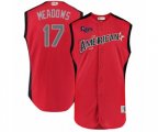 Tampa Bay Rays #17 Austin Meadows Authentic Red American League 2019 Baseball All-Star Jersey