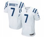 Indianapolis Colts #7 Jacoby Brissett Elite White Football Jersey