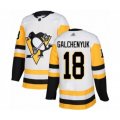 Pittsburgh Penguins #18 Alex Galchenyuk Authentic White Away Hockey Jersey