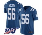 Indianapolis Colts #56 Quenton Nelson Limited Royal Blue Rush Vapor Untouchable 100th Season Football Jersey