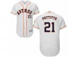 Houston Astros #21 Andy Pettitte White Flexbase Authentic Collection MLB Jersey