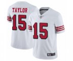San Francisco 49ers #15 Trent Taylor Limited White Rush Vapor Untouchable Football Jersey