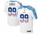 Tennessee Titans #99 Jurrell Casey Elite White Road USA Flag Fashion Football Jersey