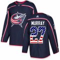 Columbus Blue Jackets #27 Ryan Murray Authentic Navy Blue USA Flag Fashion NHL Jersey