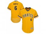 Pittsburgh Pirates #6 Starling Marte Gold Flexbase Authentic Collection MLB Jersey