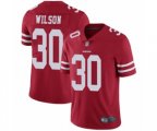 San Francisco 49ers #30 Jeff Wilson Red Team Color Vapor Untouchable Limited Player Football Jersey
