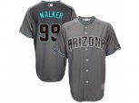 Arizona Diamondbacks #99 Taijuan Walker Authentic Gray Turquoise Cool Base MLB Jersey