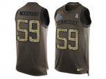 Tennessee Titans #59 Wesley Woodyard Limited Green Salute to Service Tank Top NFL Jersey