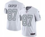 Oakland Raiders #87 Dave Casper Elite White Rush Vapor Untouchable Football Jersey
