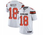 Cleveland Browns #18 Damion Ratley White Vapor Untouchable Limited Player Football Jersey