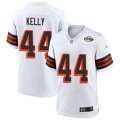 Cleveland Browns Retired Player #44 Leroy Kelly Nike 2021 White Retro 1946 75th Anniversary Jersey