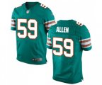 Miami Dolphins #59 Chase Allen Elite Aqua Green Alternate Football Jersey