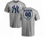 MLB Nike New York Yankees #40 Luis Severino Gray RBI T-Shirt