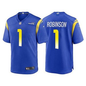 Los Angeles Rams #1 Allen Robinson II 2021 Blue Vapor Untouchable Limited Stitched Jersey