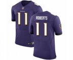 Baltimore Ravens #11 Seth Roberts Purple Team Color Vapor Untouchable Elite Player Football Jersey