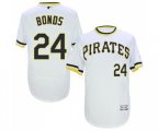 Pittsburgh Pirates #24 Barry Bonds White Flexbase Authentic Collection Cooperstown Baseball Jersey