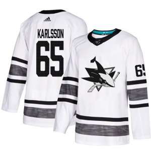 San Jose Sharks #65 Erik Karlsson White 2019 All-Star Game Parley Authentic Stitched NHL Jersey