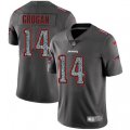 New England Patriots #14 Steve Grogan Gray Static Vapor Untouchable Limited NFL Jersey