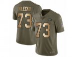 New York Jets #73 Joe Klecko Limited Olive Gold 2017 Salute to Service NFL Jersey