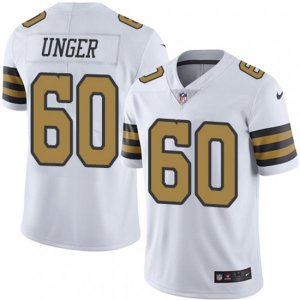 New Orleans Saints #60 Max Unger Limited White Rush Vapor Untouchable NFL Jersey