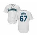 Seattle Mariners #67 Matt Festa Authentic White Home Cool Base Baseball Player Jersey
