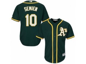Oakland Athletics #10 Marcus Semien Replica Green Alternate 1 Cool Base MLB Jersey
