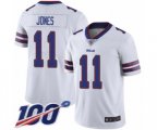 Buffalo Bills #11 Zay Jones White Vapor Untouchable Limited Player 100th Season Football Jersey