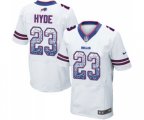 Buffalo Bills #23 Micah Hyde Elite White Road Drift Fashion Football Jersey
