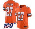 Denver Broncos #27 Steve Atwater Limited Orange Rush Vapor Untouchable 100th Season Football Jersey